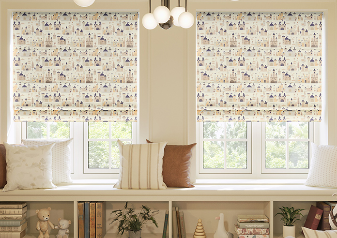 Magic Castle, Stone - Twist&Fit Roman Blind - Image 3